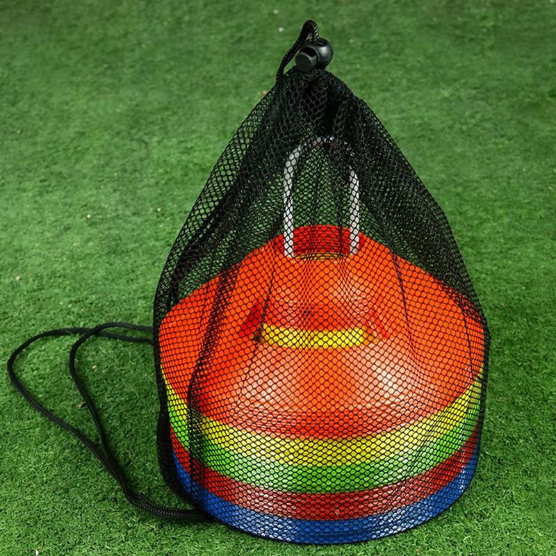50pcs Agility Disc Cone Set Multi Sport Training Space Cones For Soccer Football Ball Game With Plastic Stand Holder Storage Bag