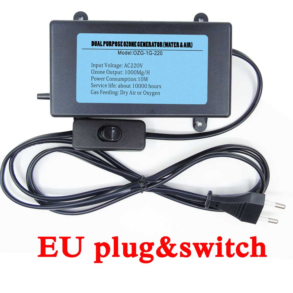 Corona Discharge Ozone Generator 1000MG for Plug EU/US/UK/OEM Optional Connect TUYA Smart Products: EU PLUG