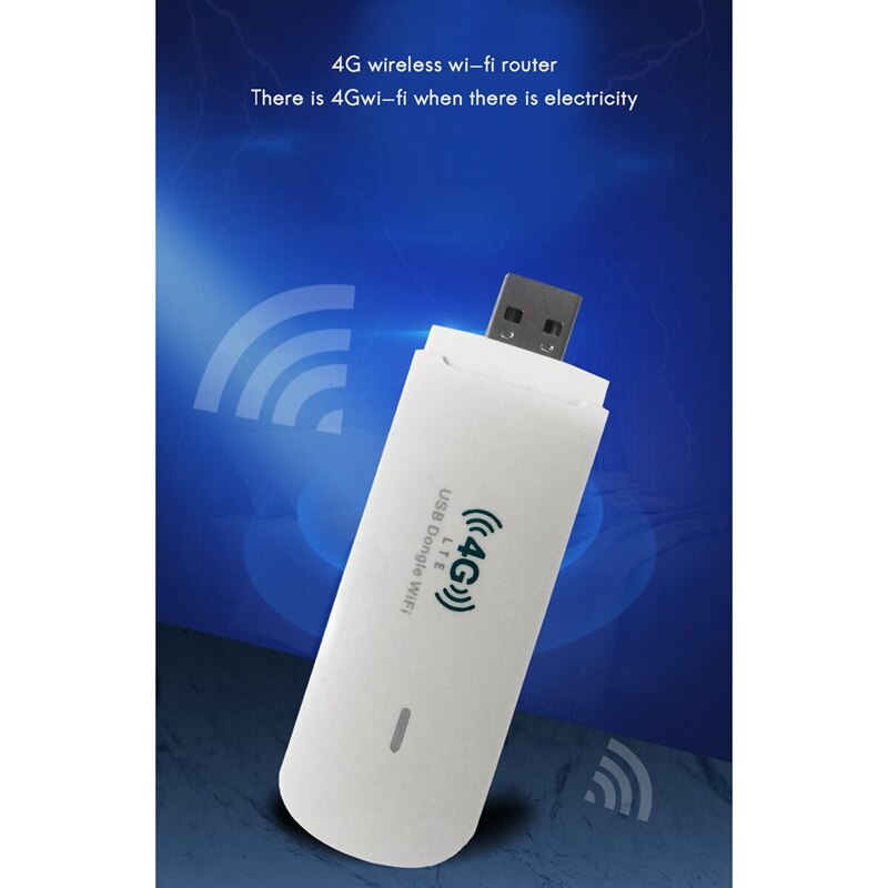 4G USB Dongle WiFi Router WiFi Modem 150M with SIM Card Slot Mobile WiFi Wireless Hotspot for Office