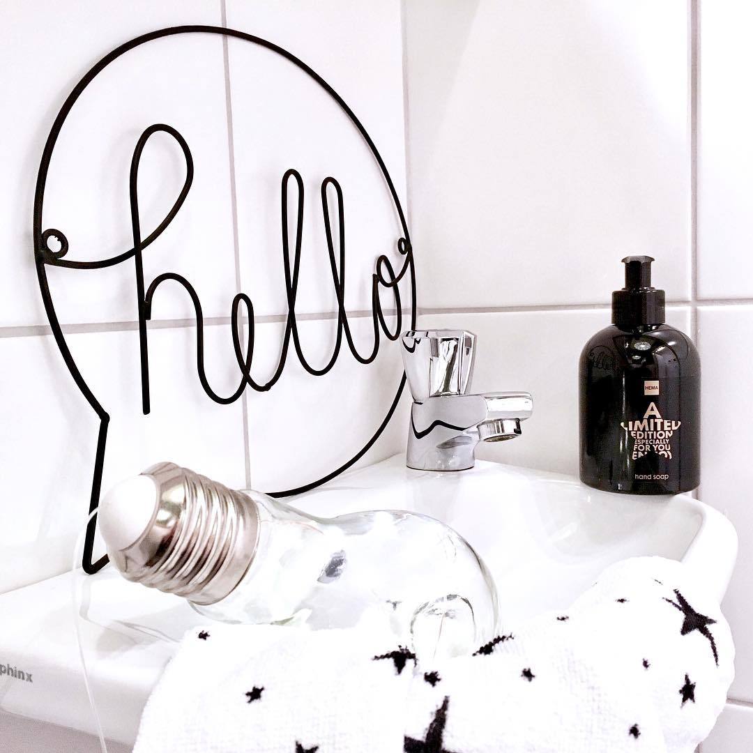 Nordic Stijl Ijzer Hello Teken Muur Art Windgong Opknoping Decoraties Nursery Decor Kinderkamer Decor Hal Teken Welkom Teken