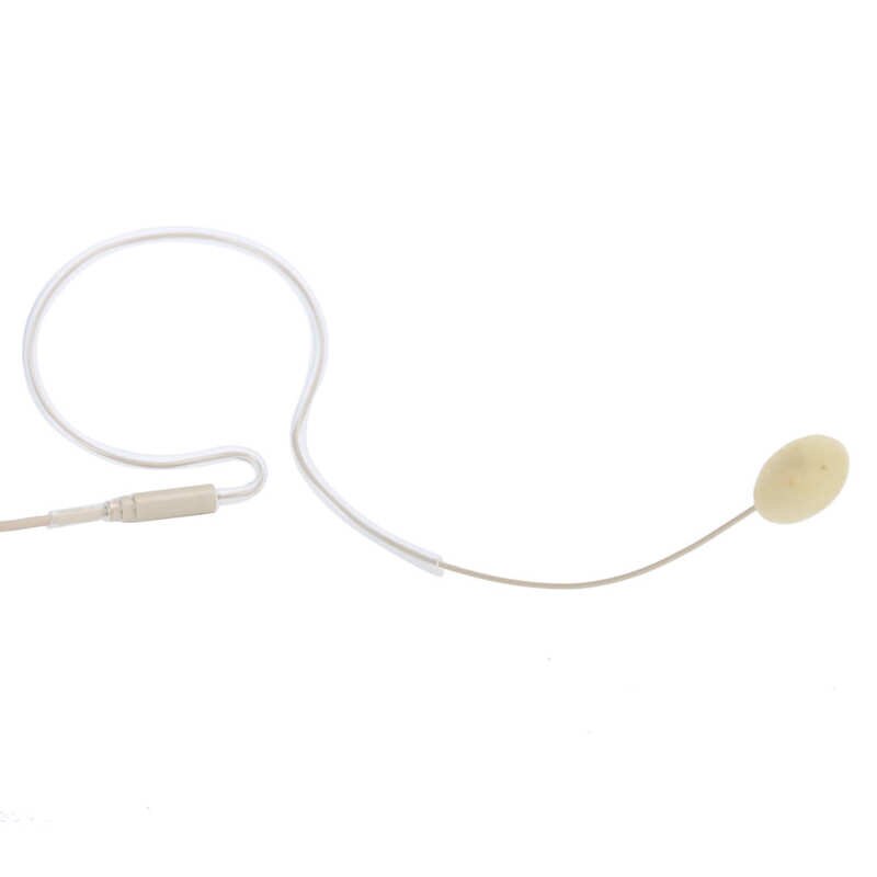 Well Fit Microphone Lightweight Headset Microphone Ergonomic Single Ear Cream for Singers Musicians