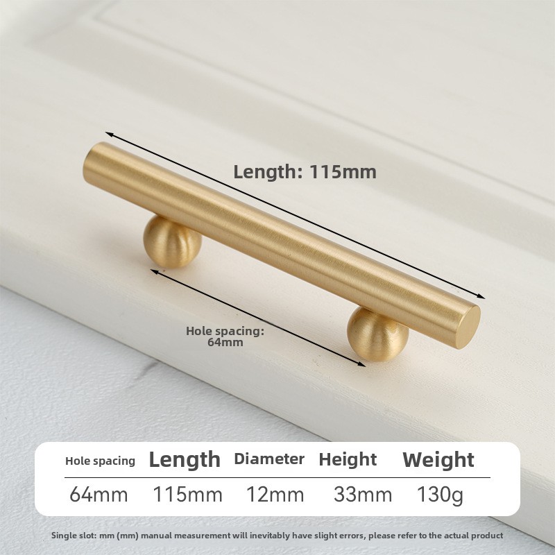 Cabinet Pulls Solid Brass French Surface Cabinet Drawer Handle Modern European Ball Base Long Handle: Red