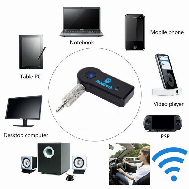 Für Bluetooth Adapter 3,5mm Audio für Bluetooth Receiver Stereo für Laptop PC Auto Lautsprecher TV Musik Adaptador für Bluetooth para