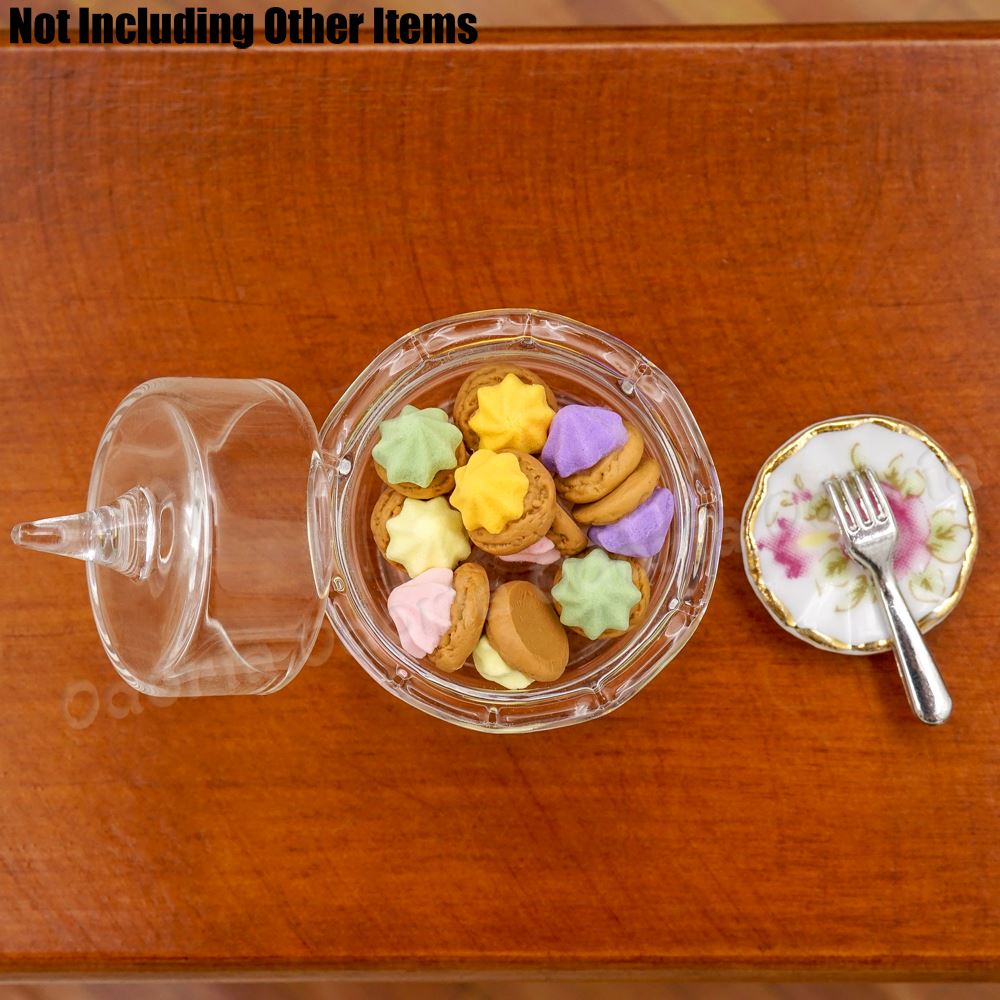 Odoria 1:12 miniatuur koekjes dessert 10 stuks/zak poppenhuis keukenaccessoires