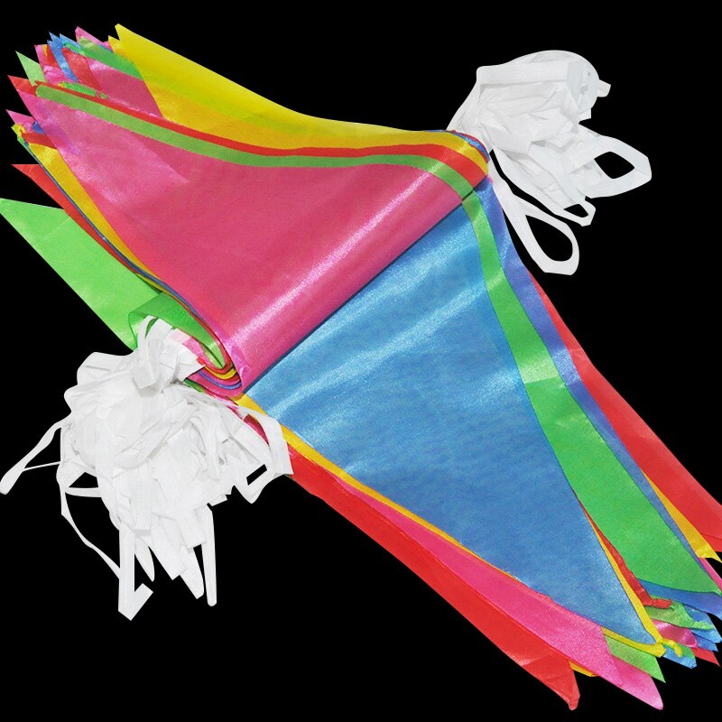 Colorful Flag Ropes 38m Rope Lenght 100pcs Flags Colorful Flags for Bi... – Grandado
