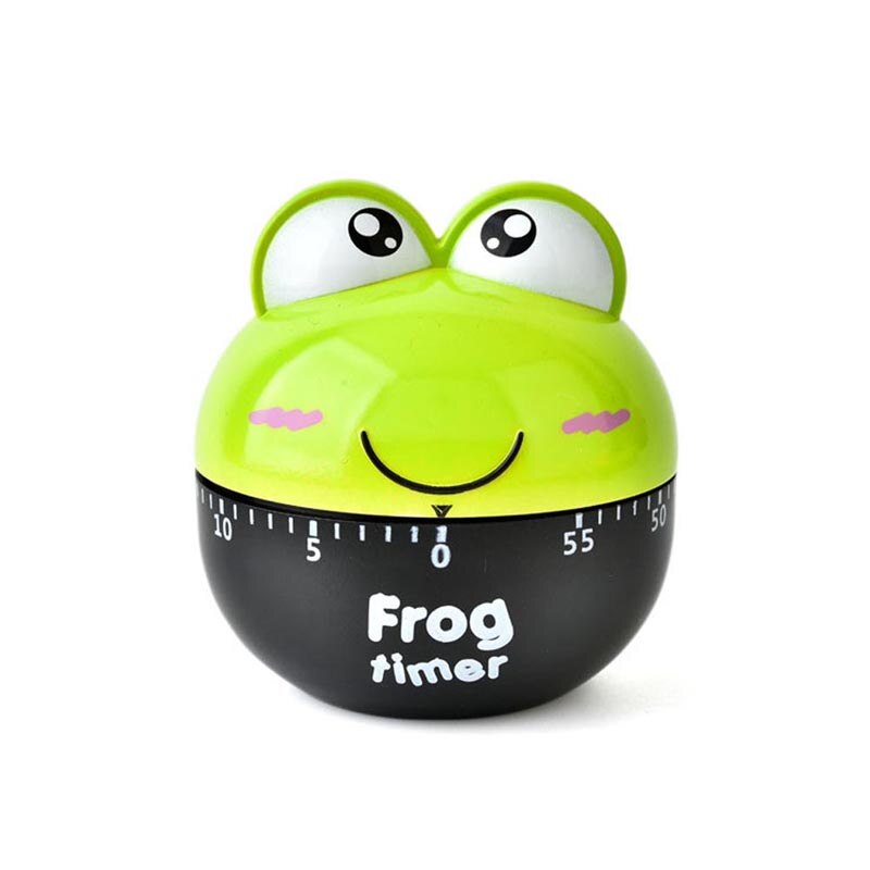 Lovely 55 Minute Animal Timer Easy Operate Kitchen Useful Cooking Cute Frog Shape for Kitchen Timer SMD66