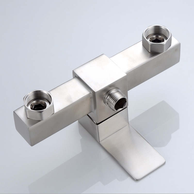 Bathtub Faucet 304 Stainless Steel 2Function Outlet Wall Mounted Bath