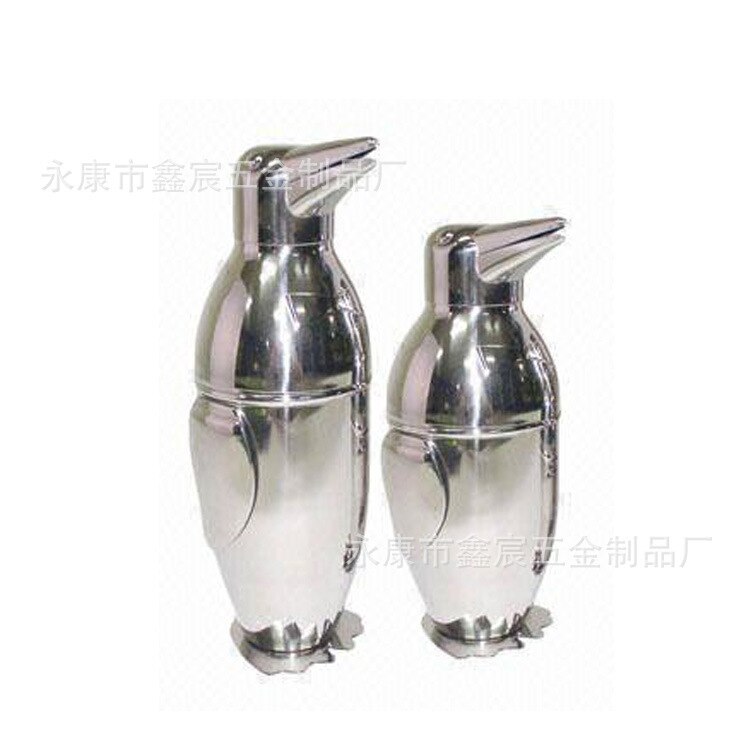 A2 Cocktail Shaker Penguin Stainless Steel Bar Bartender Drink Mixer Shaker Pot Wine Bottle Wine Accessories 500ml