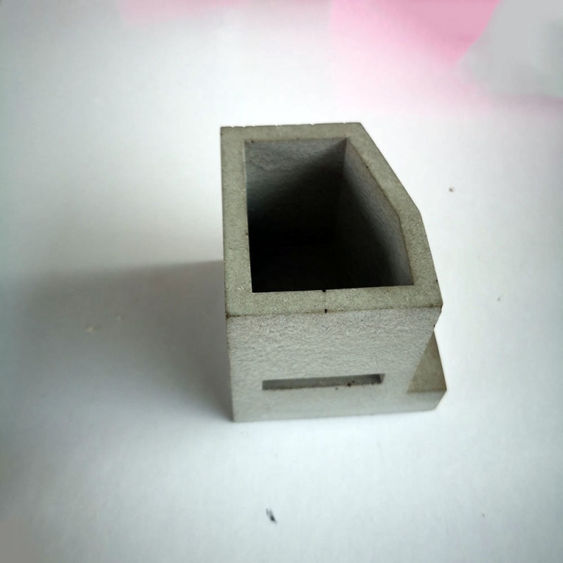 Small House With Stairs Succulents Planter Pot Mold Concrete Plaster Flower Pot Silicone Mould Clay Craft Casting