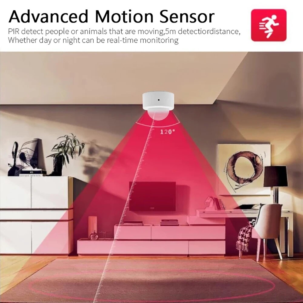 Ewelink Zigbee 3.0 Mini Pir Bewegingsbeweging Menselijk Lichaam Detector Sensor Huis Inbraakalarm Sensor