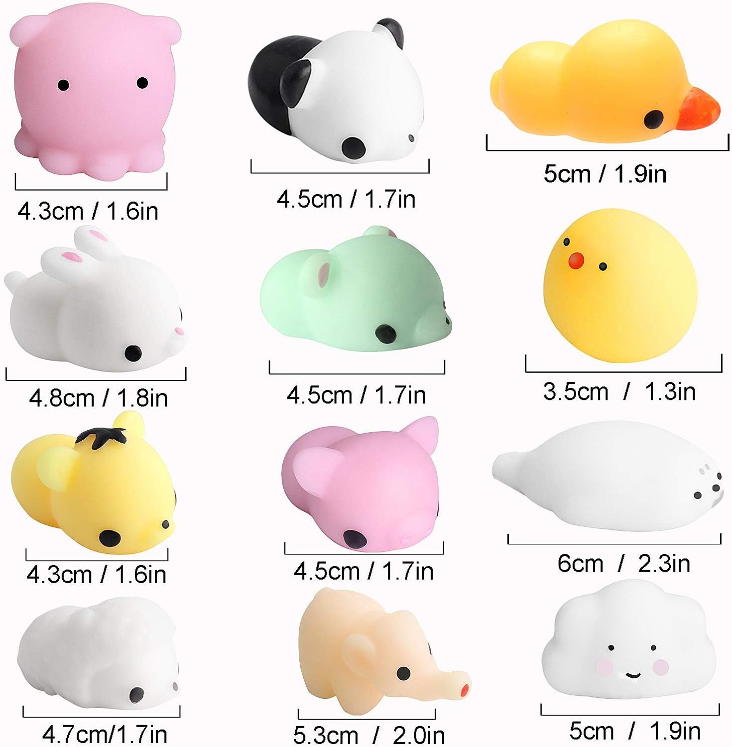 Mini squishy speelgoed schattige kat geurende mochi langzaam rijzende knijp speelgoed rekbaar cartoon dier stress verlichtend speelgoed
