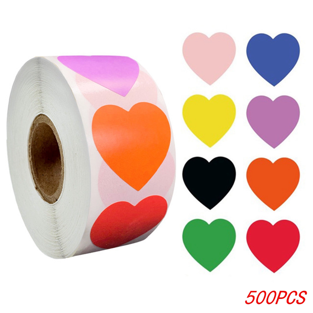 50-500Pcs Black Paper Stickers Round Blank Handmade Sticker Adhesive DIY Labels Package Envelope Sealing Sticker Stationery: DARK COFFEE