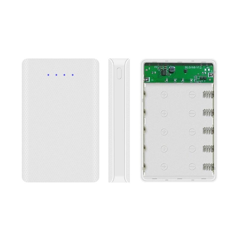 DIY 5x18650 Batterij Case - Powerbank Shell - Externe Doos - Indicator - Draagbaar