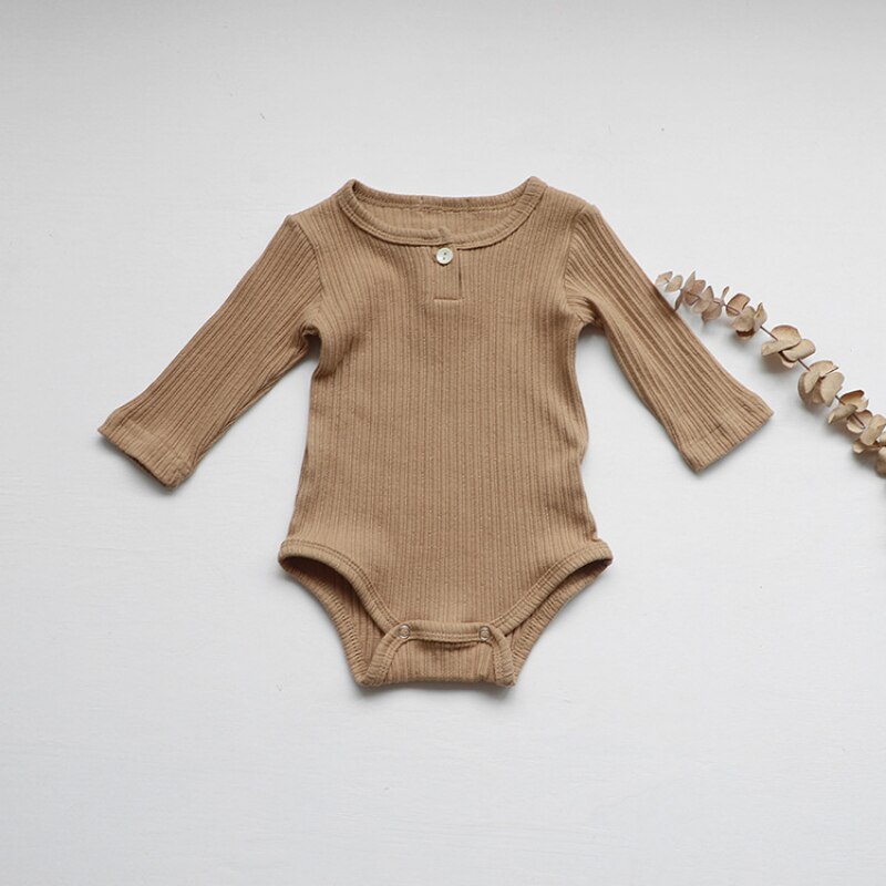 Babykleidung für jungen, neugeborenenkleidung, bodys, kleinkinder-bodys für jungen und mädchen, strampler, oberteile, langarmkleidung, Overall: khaki / 6m
