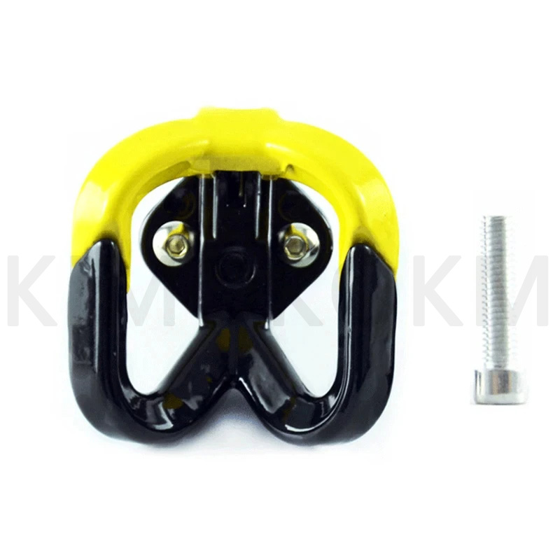 Aluminiumlegering Multifunctionele motorfietsaccessoires Motorhelment Hook Holder Handtas Hook Bagage Boodschappentas Hangers: YELLOW
