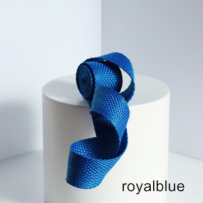 Rugzak Accessoires Schooltas Met Kleur Canvas Tas Met 2.5Cm Breed Touw Platte Riem Singels Riem Touw Riem: royalblue