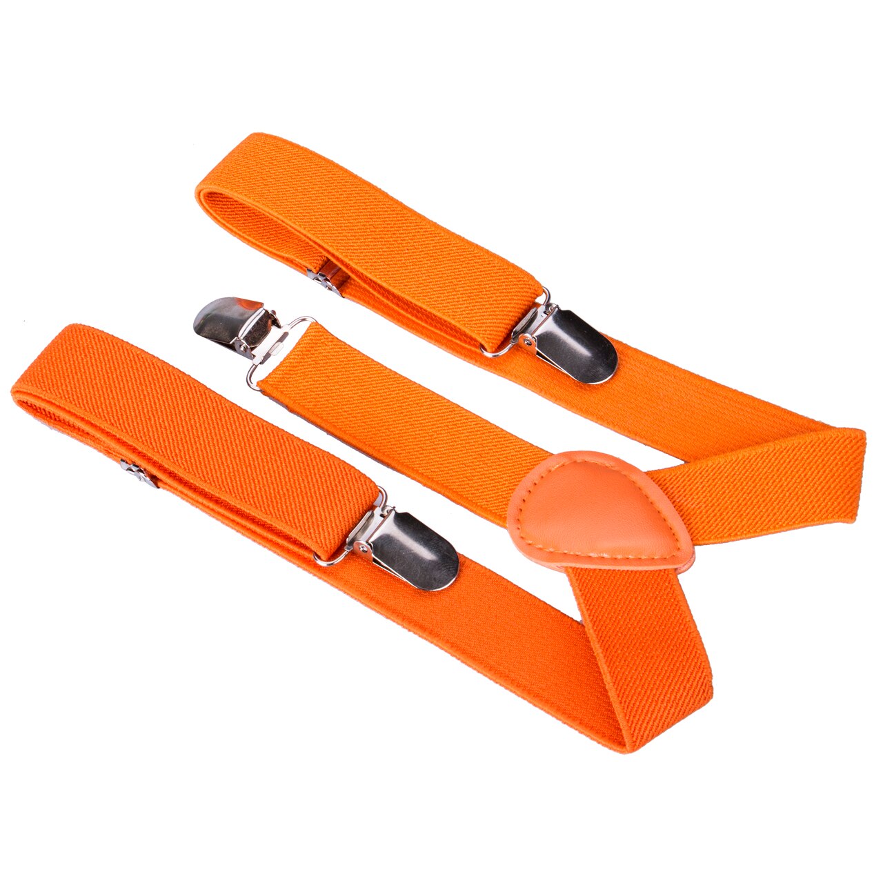 8 farver drenge piger elastiske seler y-formet med justerbare stropper seler: Orange