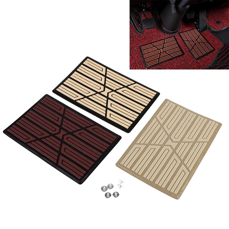 thumbnail image 2 of BCSMMCAR Front & Rear Car SUV Floor Mats – PU Leather Waterproof 4Pcs Set With Antiskid Pedal 2 of 4