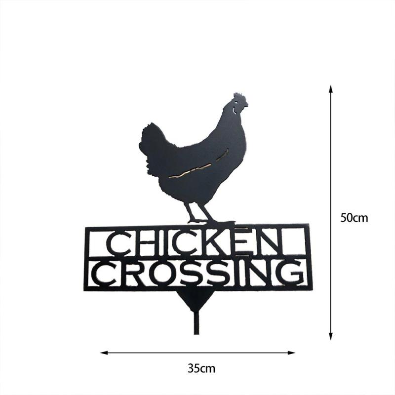 Stainless Steel Weathervane Weather Vanes Roofs Retro Garden Stake Weather Vane Measuring Tools Outdoor Roof Decoration: Chicken 50x35cm