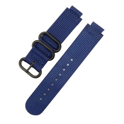 Correa para Garmin Forerunner 235, correa de nailon para Garmin Forerunner 220/230/235/620/630/735XT/235Lite, accesorio: blue black buckle