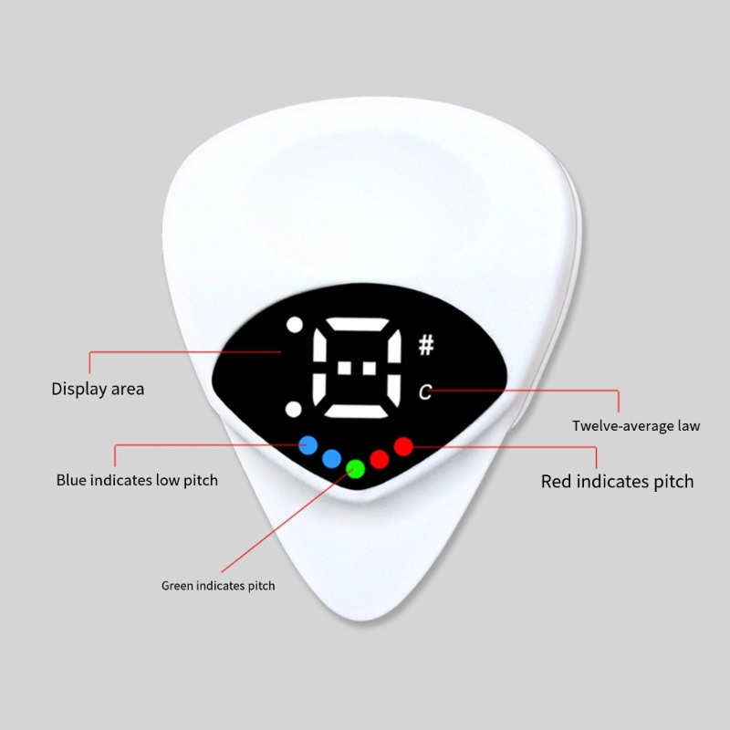 Gitarre mit eingebautem Tonabnehmer, High-Definition-Display, Doppelfunktions-Tuner 69HD