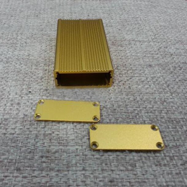 Lega di alluminio shell Strumento elettrico recinto PCB progetto box DIY 45X18X80mm NUOVO