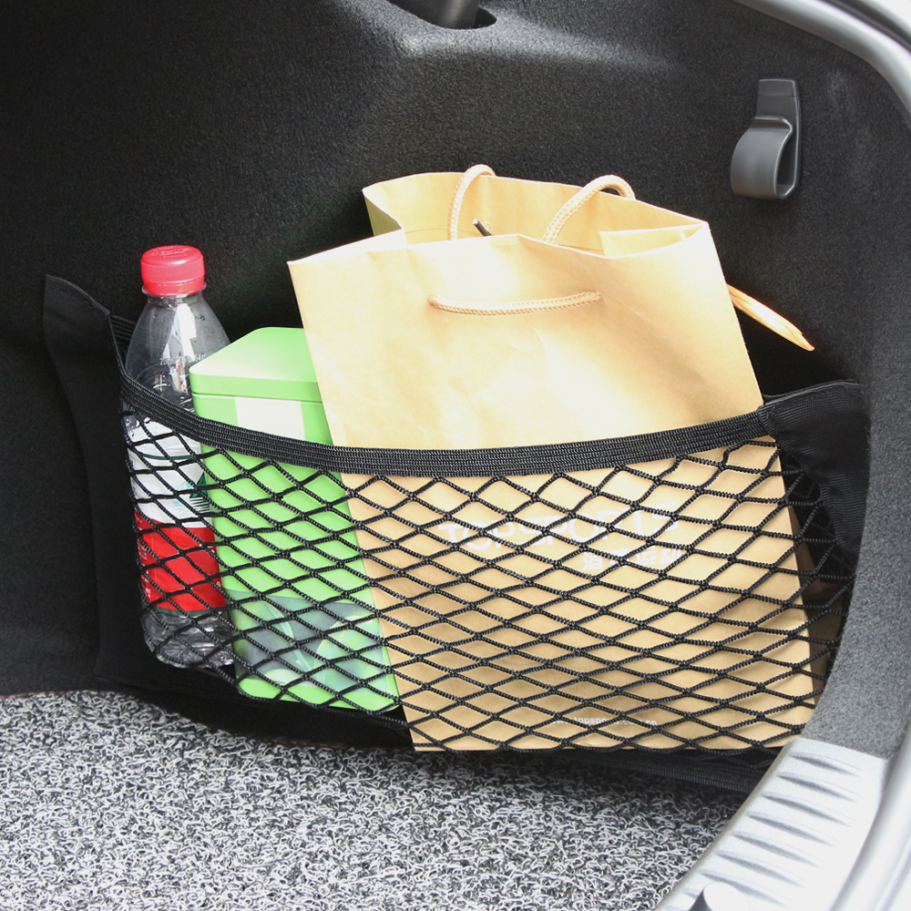 Bolsa de almacenamiento de maletero de coche de malla de Nylon neto para Fiat 500 Tipo Punto stilo Freemont Cruz Coroma Panda, Idea Palio Egea 500X Toro