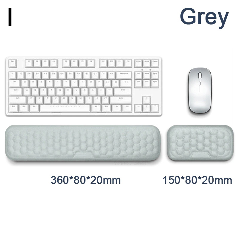 Podkładka pod mysz Ergonomiczna klawiatura Podkładka pod nadgarstek pod mysz Ochrona przed pisaniem w biurze Relaksująca podkładka pod mysz z pianki z pamięcią kształtu Komputer Laptop Podkładka na biurko: Pasta z fasoli