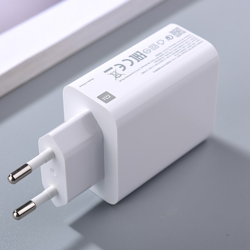 33W For Xiaomi Fast Charger Turbo Charge Adapter 6A Type C Cable For Mi 11Ultra 10 POCO X3 NFC Redmi Note 10 9T 8 K30 K40 pro 5G: only EU charger