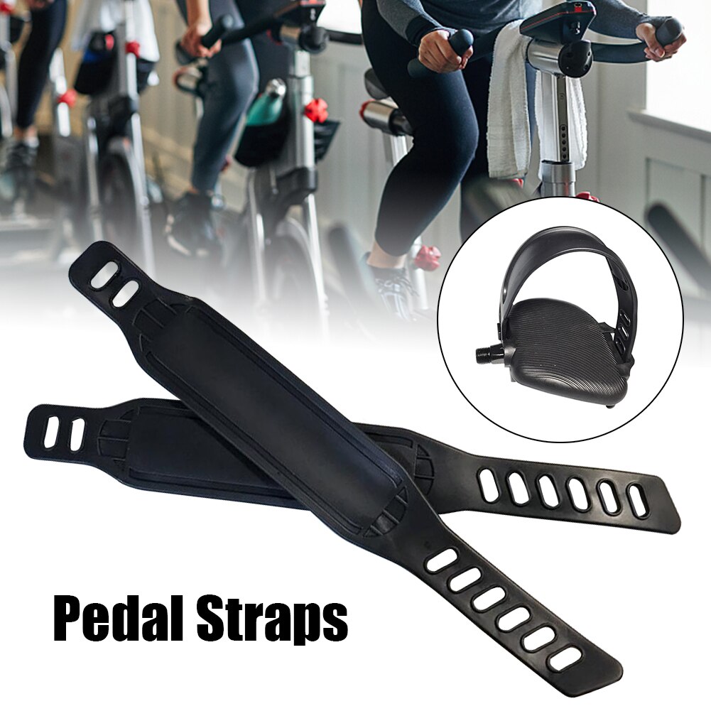 1pair Replacement Parts Exercise Bike Pedal Straps Bicycle Multifunction PP Universal Heavy Duty Home Gym Easy Install Fitness