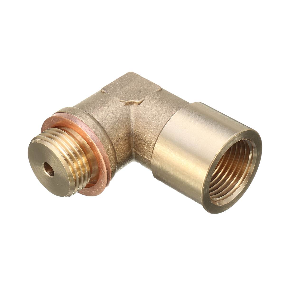 M18X1.5 O2 Angled Oxygen Sensor Lambda Extension Spacer Brass For Decat /Hydrogen