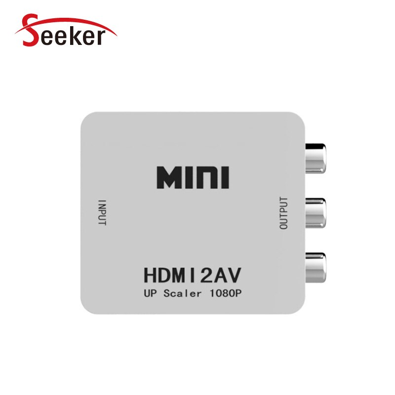 HDMI to AV Video Converter 1080P HDMI input to RCA Output for STB/Laptop/Projector/HD TV AV Output Scaler Switch Adapter