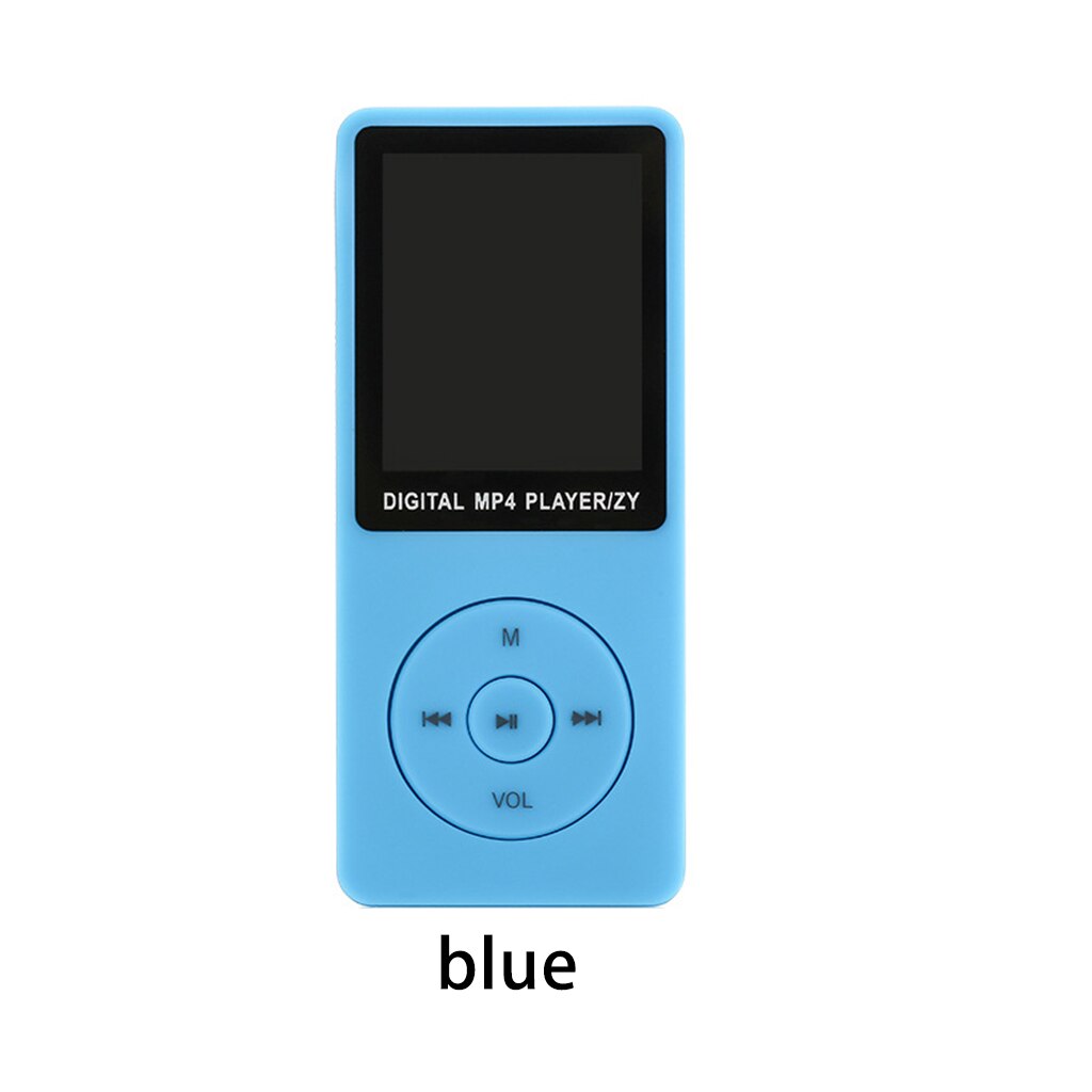 Bærbar  mp3 mp4 -afspiller 1.8 tommer lcd-skærm fm-radio video indbygget mikrofon, high fidelity optagelse usb 2.0 højhastighedstransmission: Blå