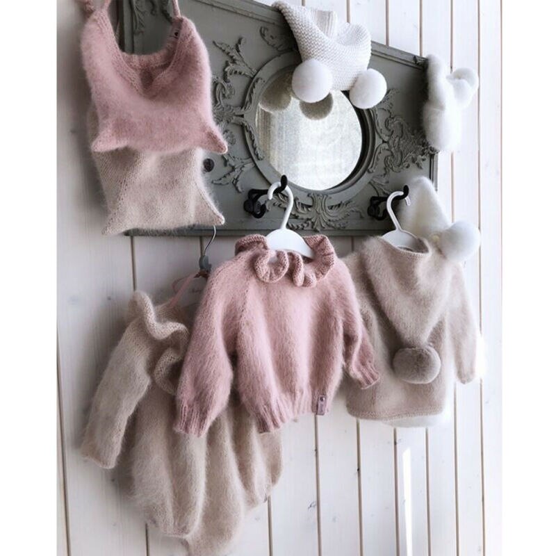 Canis efterår vinter toddler kid baby dreng pige toppe langærmet ensfarvet blød varm sweater pullovere tøj