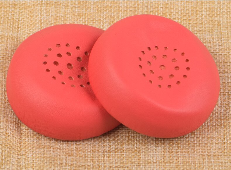 Geschikt voor sony wh -ch400 hoofdtelefoonhoes hoofdtelefoon oorkap spons oorkap leren etui: Rood