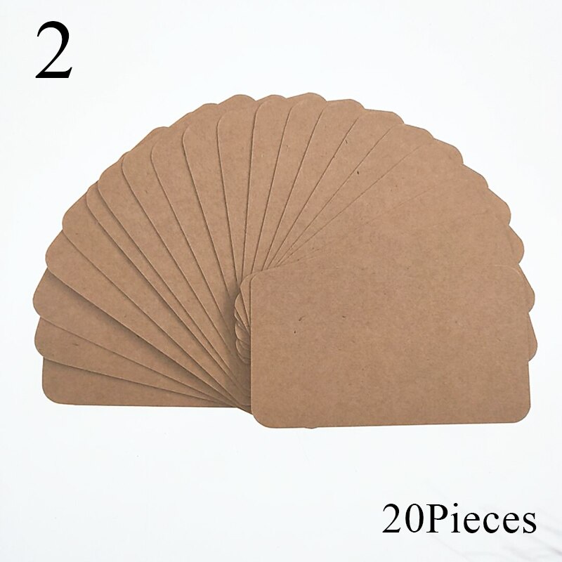 20 pcs/lot Cute Black White Tarjetas Kraft Paper Cards Memo Pad Note Pads Card Stationery School Supplies Card: Yellow