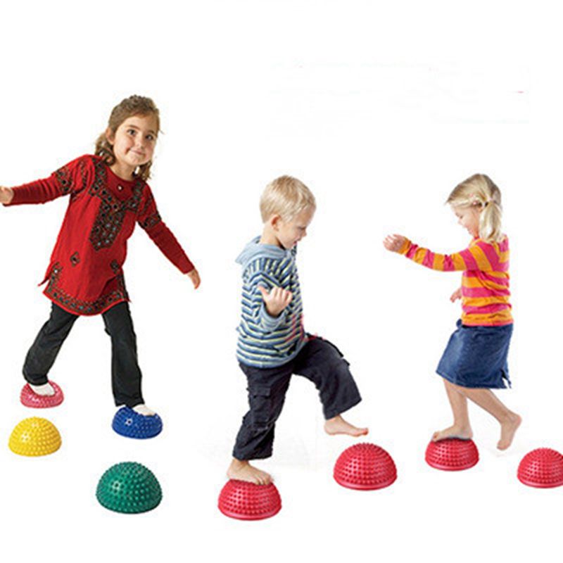 Yoga Half Ball Stepping Stones Outdoor Speelgoed Indoor Games Voor Kinderen Kinderen Sport Balans Halfrond Massage Bal Buitenspeelgoed
