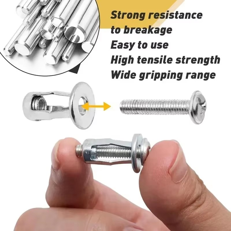 Tuercas Jack M4 M5 M6, tornillos de pétalos, tuerca de remache de Metal, tapones de expansión, anclajes, perno de bloqueo, tuerca, tornillo de fijación, abrazadera Rivetnut, sujetadores de pared