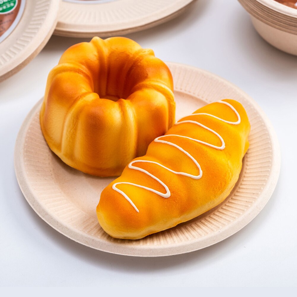10 Stuks Wegwerp Fruit Cake Voedsel Papier Schotel Plaat Kom Barbecue Party Decoratie Benodigdheden Servies