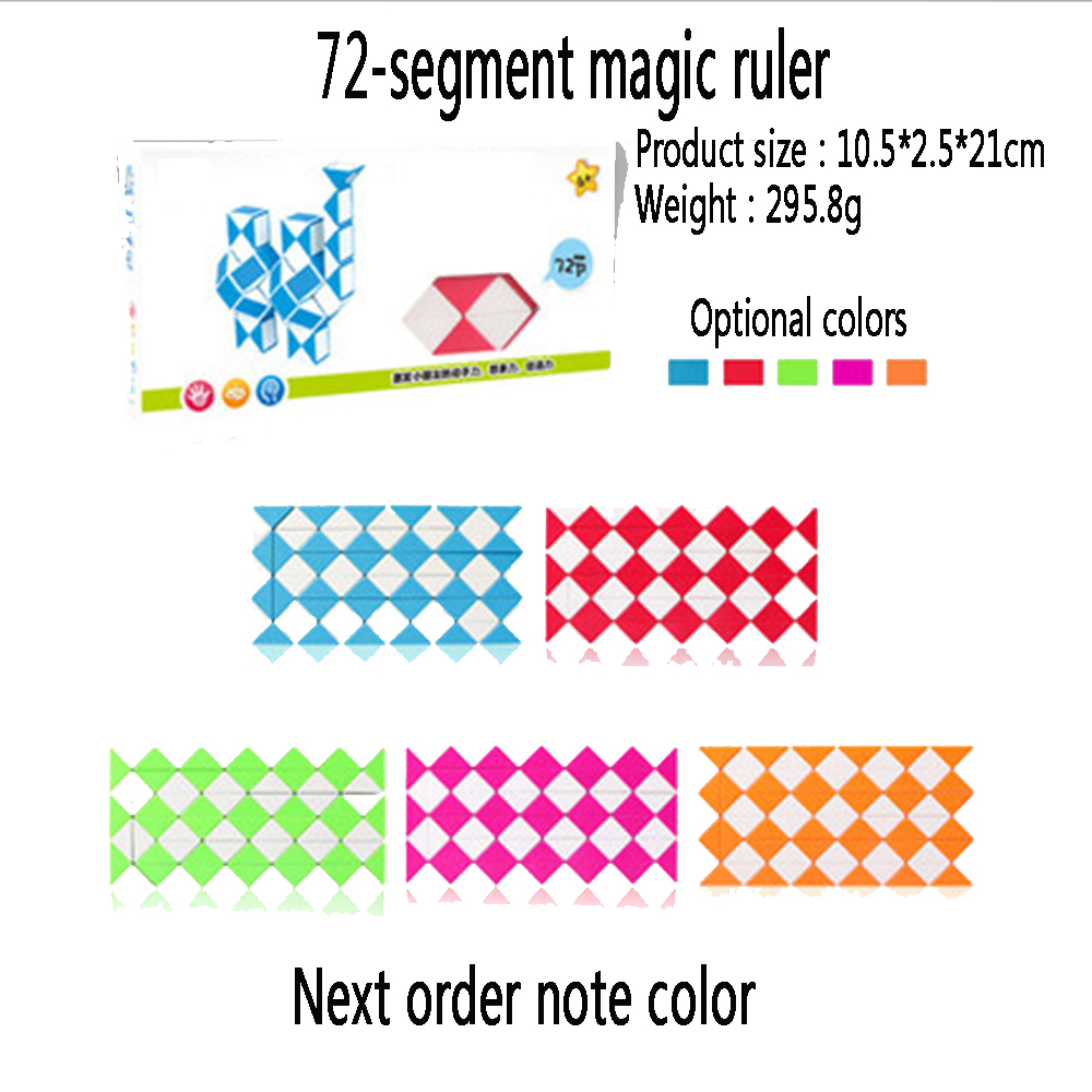 Multi-Sectie Magic Regel Snake Cube Elastische Elasticiteit Veranderingen Populaire Twistcan Convertible Kinderen Puzzel Speelgoed Voor Kinderen: 72