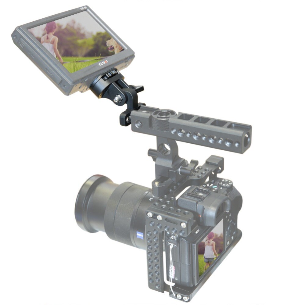 NICEYRIG Monitor Stand EVF Mount 1/4" EVF Viewfinder Support DSLR Camera Monitor Holder Screen Monitor Mount Quick Release Rig