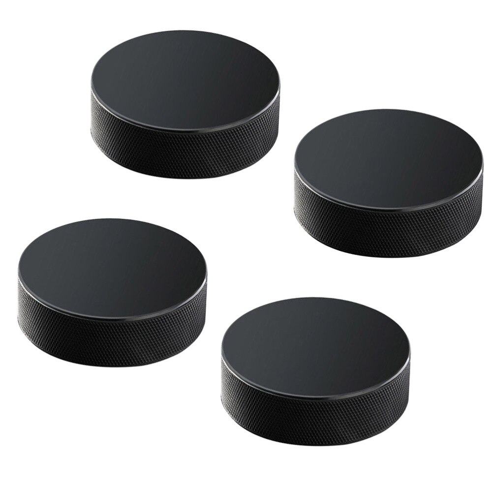 6 pçs profissional de borracha hóquei no gelo pucks padrão bolas de hóquei esportes suprimentos para a prática do jogo de treinamento (preto): Black 1