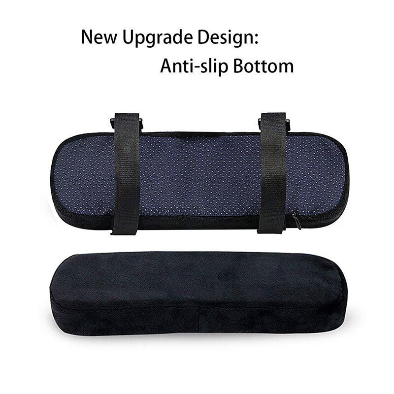 Funda de cojín reposabrazos para silla de oficina, coderas de espuma, almohada para aliviar la presión del antebrazo, cómoda, 1 unidad