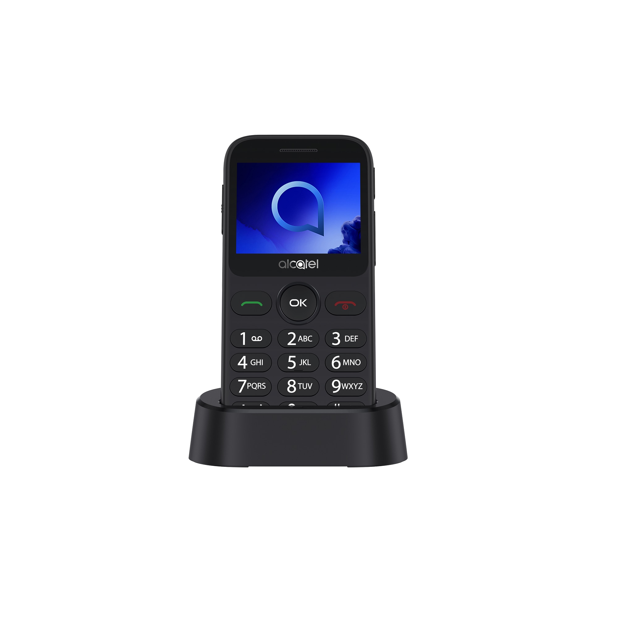 Alcatel 2019G Negro Feature Phone Personas Mayores Teclas Grandes Boton SOS Radio FM Camara 2 Mpx Bluetooth Micro SD Bateria 970