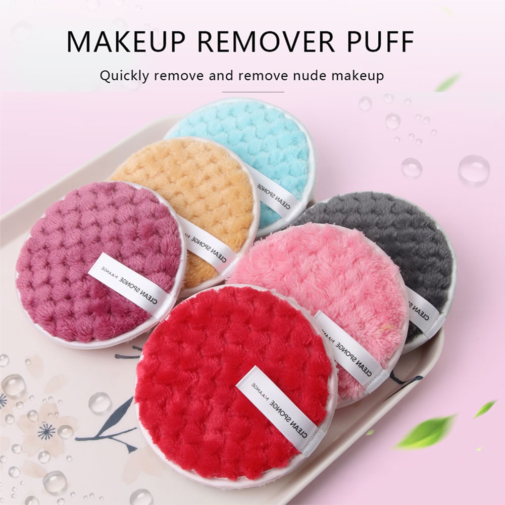 Make-Up Remover Pad Cosmetische Ontharing Spons Herbruikbare Gezicht Wassen Cleaner Bladerdeeg Make-Up Tools Reiniging Accessoires