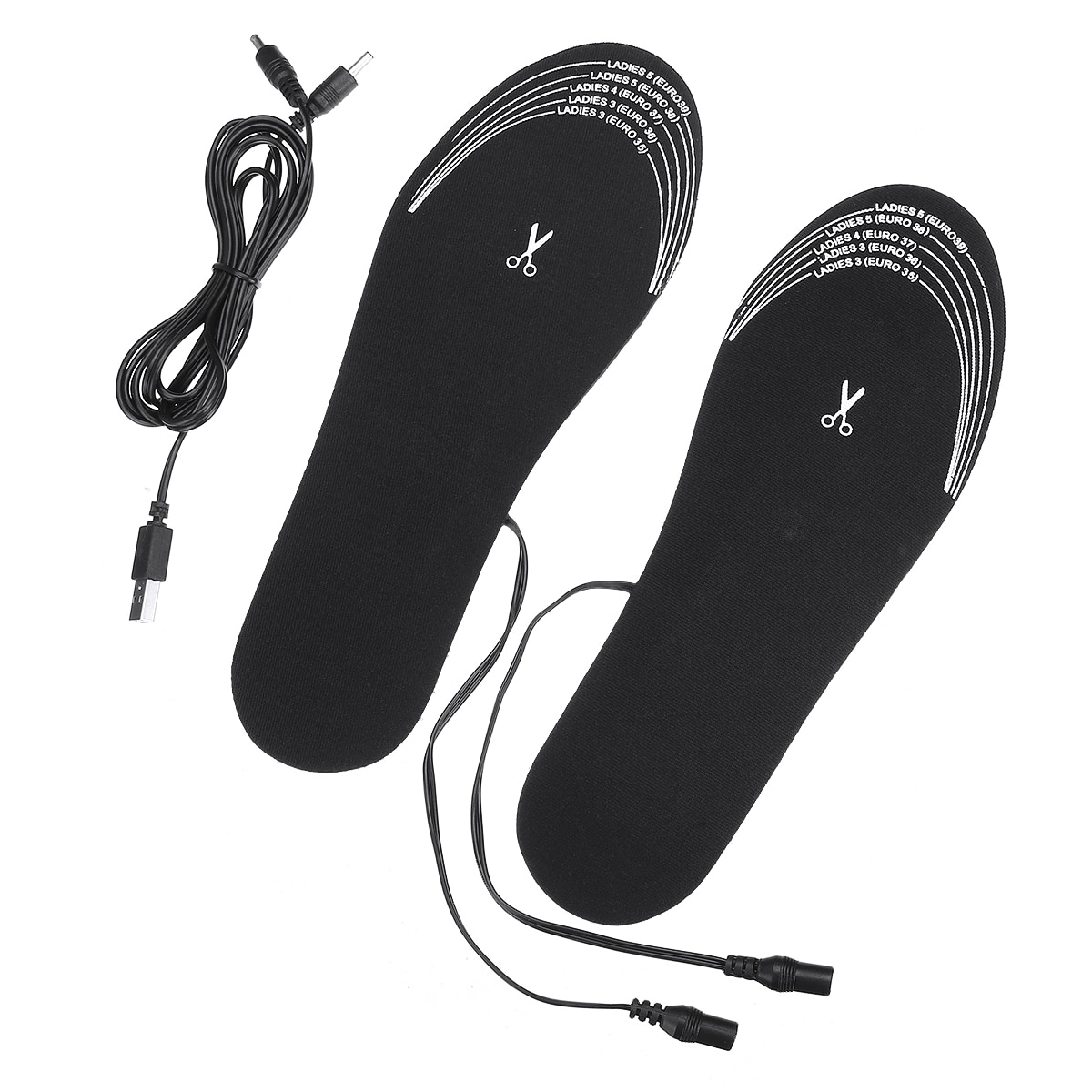 1 paar USB Erhitzt Schuh Einlegesohlen Fuß Erwärmung Pad Füße Wärmer Socke Pad Matte Winter Outdoor Sport Heizung Einlegesohlen Winter warme