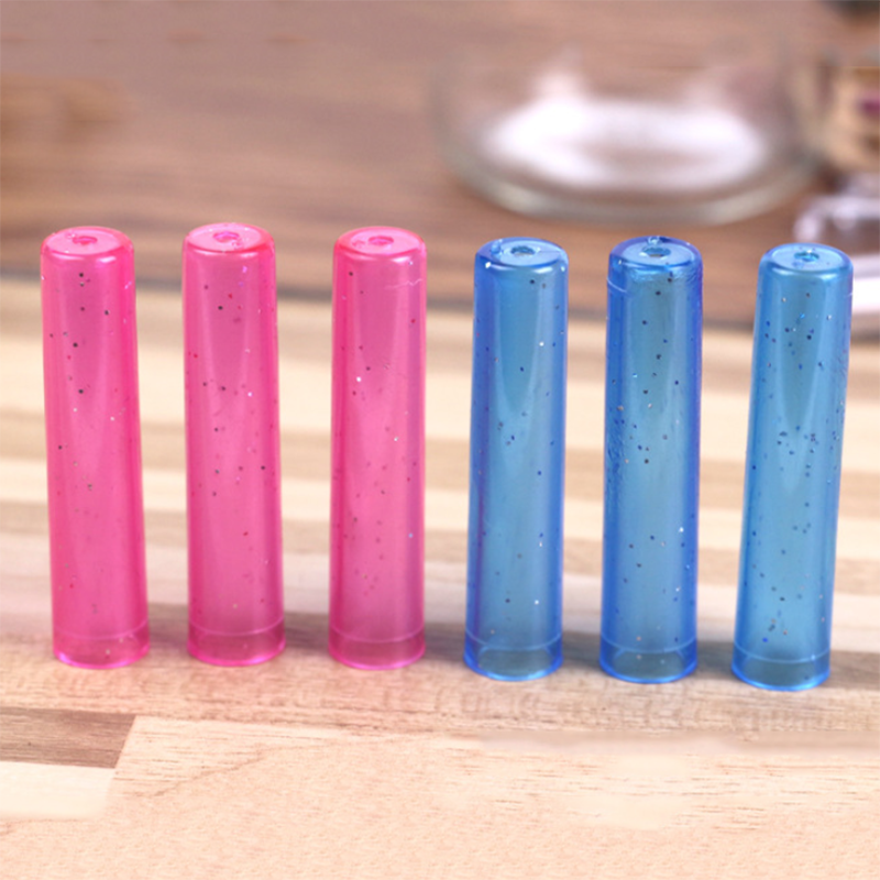20pcs Pencil Cap Colorful Cute Plastic Pencil Protection Cap Kawaii Stationery Pencil Extender Pen Topper school office supplies