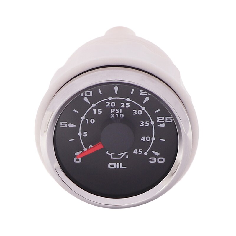 8-kleur backlight Auto Marine Olie Manometers 0-30Bar Oliedrukmeter Meter 52mm 9-32V voor Auto Boot olie druk gauge