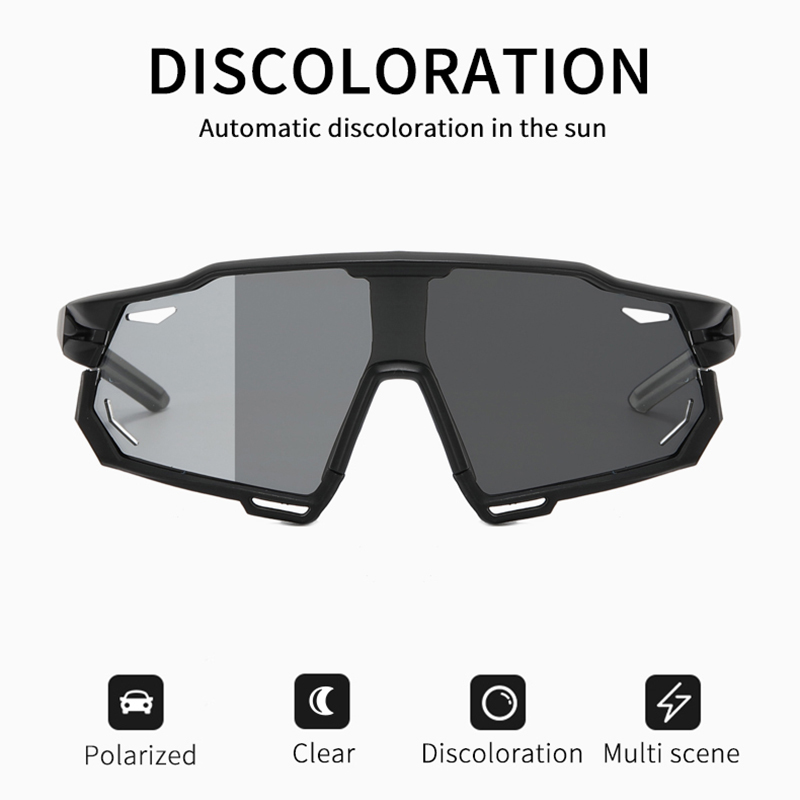 Polarisierte Sportbrille Herren und Damen Fahrrad Photochrome Brillen Berg MTB Radfahren UV400 Sonnenbrille Fahrrad Straßenbrille