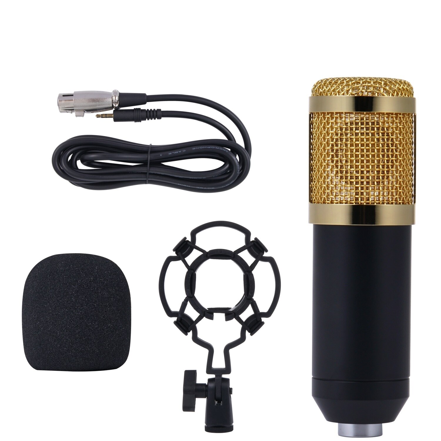 Bm 800 karaoke mikrofon  bm800 studio kondensator mikrofon mikrofon bm -800 for ktv radio braodcasting sang opptak datamaskin 2022: Pakke 2